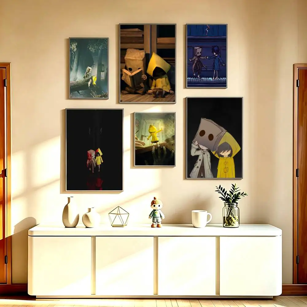 G-Game Little Nightmares Poster High Quality Dorm Living Room Aesthetic Wall Decoration Painting Stickers Gift