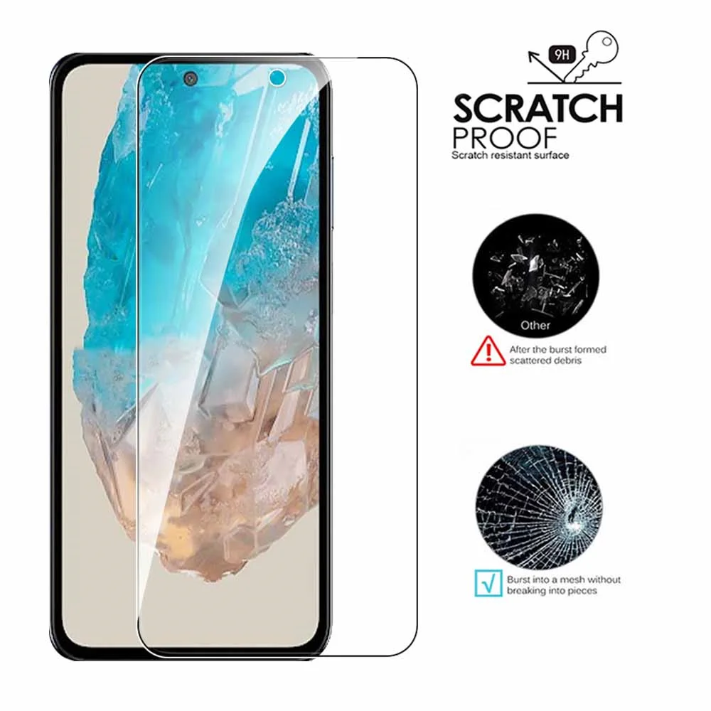 2PCS Tempered Glass Case For Samsung Galaxy M35 Screen Protector sansung M35 M 35 35M 5g 6.6Inches Safety Protective Film Cover