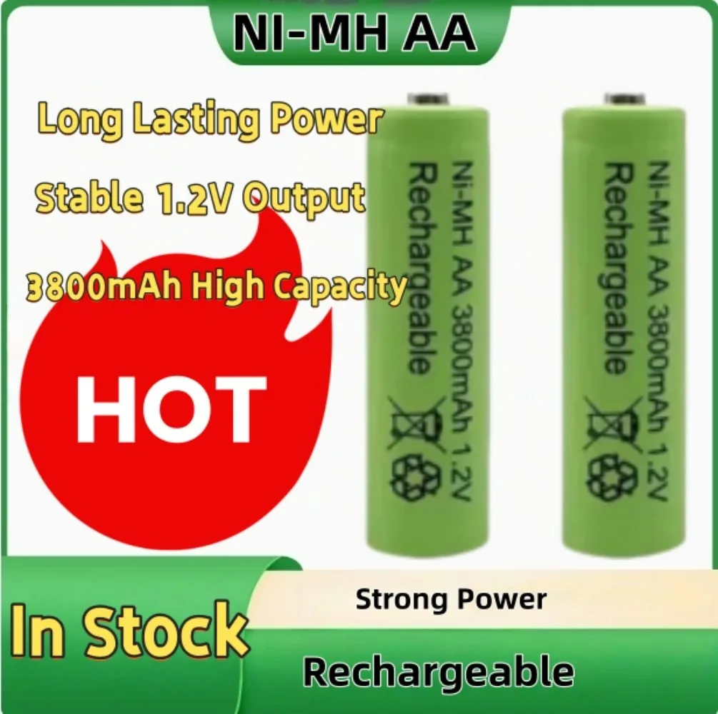 

1.2V 3800mAh Ni-MH AA Rechargeable Battery High Capacity for LED Flashlight Remote Control Toy Camera Clock (4PCS/8PCS/16PCS)
