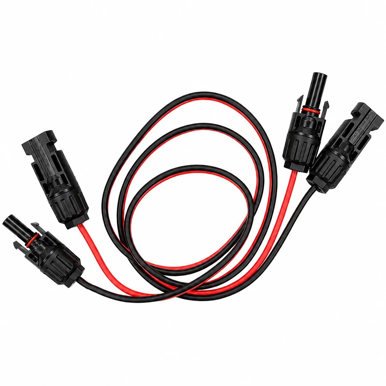 14AWG Solar Panel Extension Cable 3.3ft/1m, Male Female Solar Connector Wire Adapter for Portable Power Station