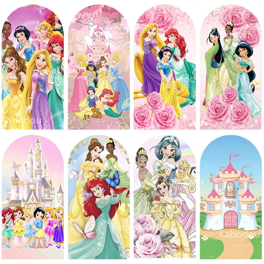 

Фон-арка в стиле принцессы для детского дня рождения девочки, украшение для вечеринки, декор для фотосессии на выписку из роддома, реквизит для фотостудии