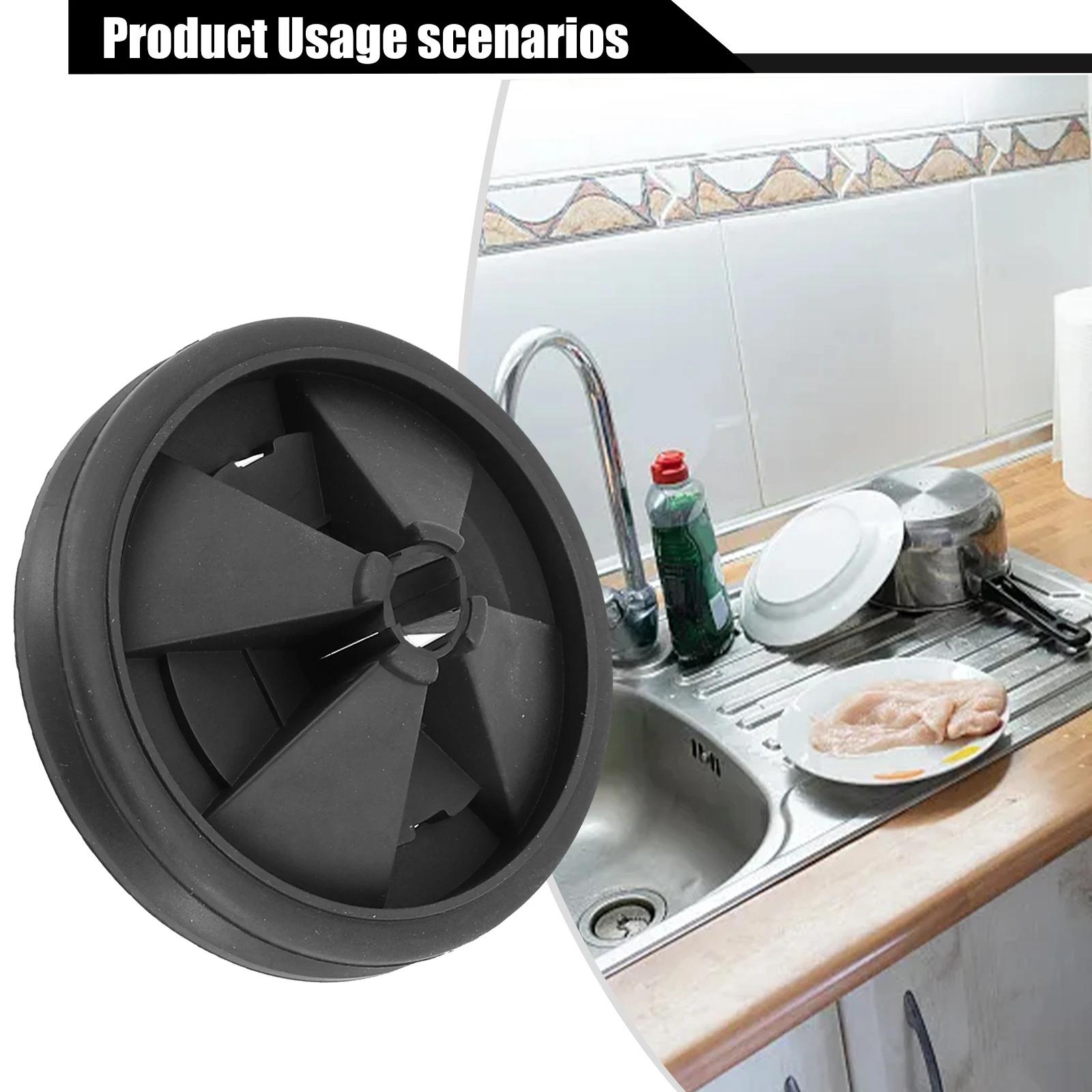 New Disposal Splash Guard Garbage Stopper For InSinkErator Rubber Quiet Collar Sink Baffle Reduce Noise Antimicrobial Tools image 2