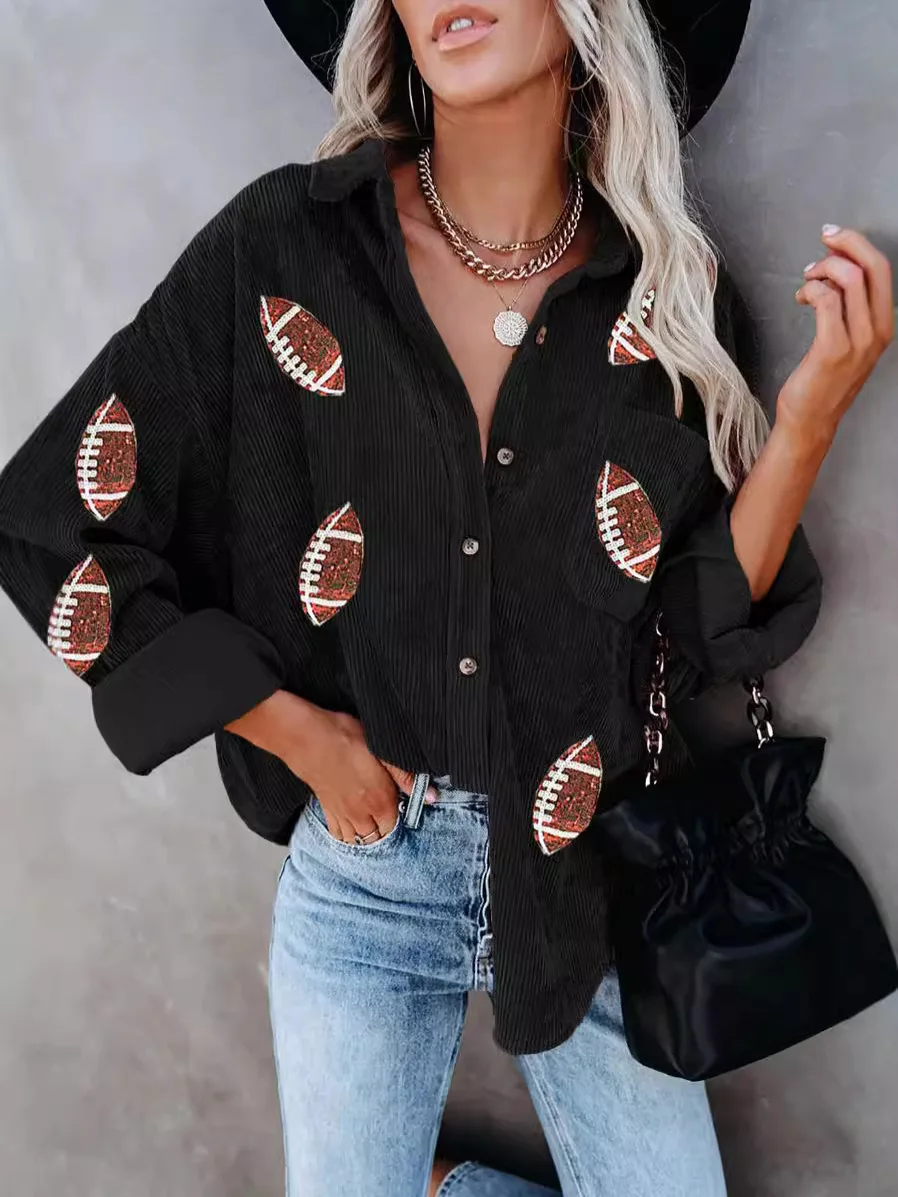 

Байкерские куртки Женская куртка Мешковатая осенняя тисненая жаккардовая смесь градиента Стереоскопический трехмерный значок Погоны Авиация