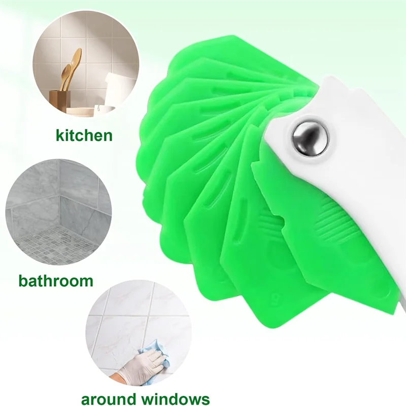 

B28C-2Sets Инструмент для шва 9 в 1, набор инструментов для уплотнения, легкое уплотнение с разглаживающими кончиками финишера для пальцев, инструменты для отделки Caulk