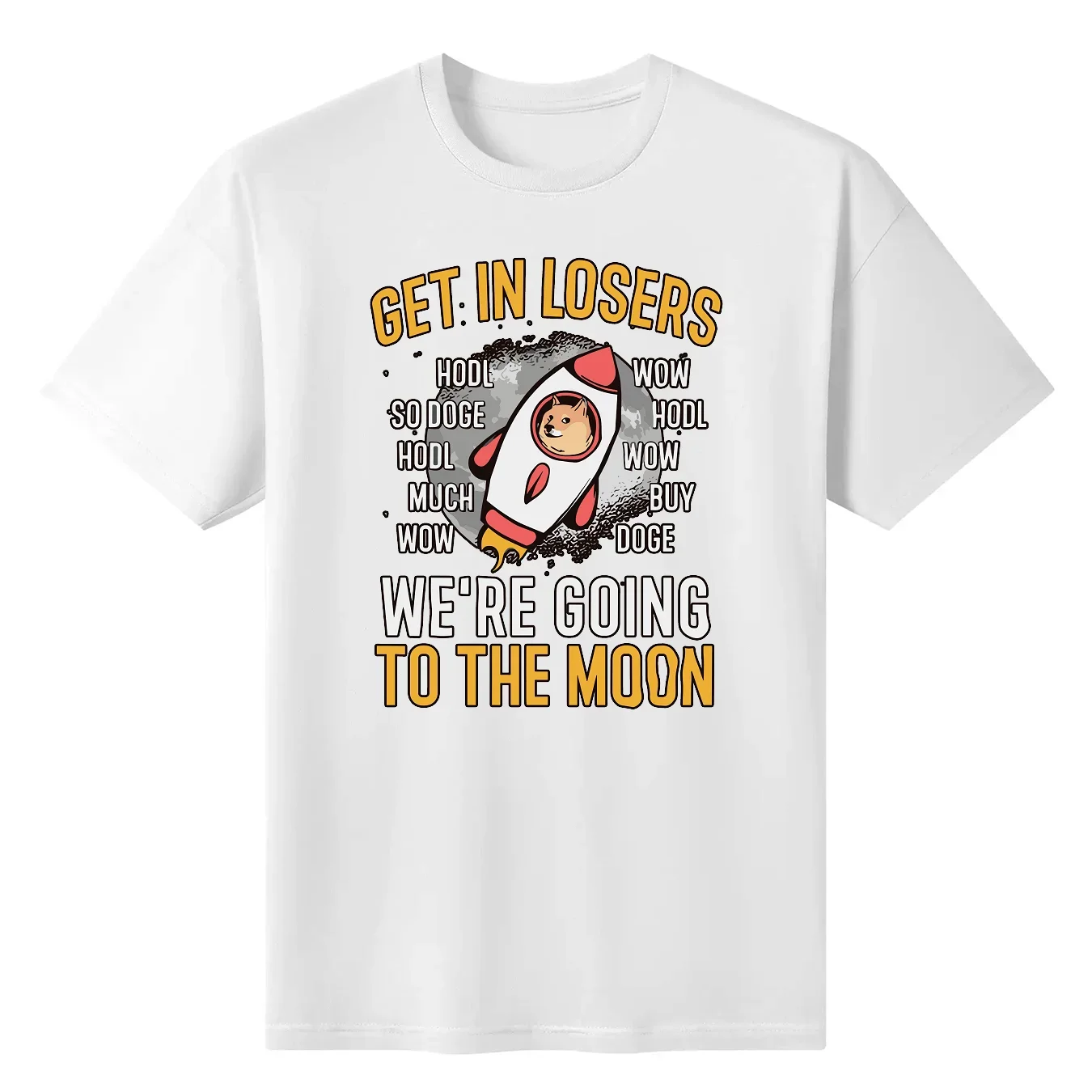 

Футболка Get In Loser We're Going To The Moon Dogecoin Doge Crypto Cryptocurrency Investor Trader