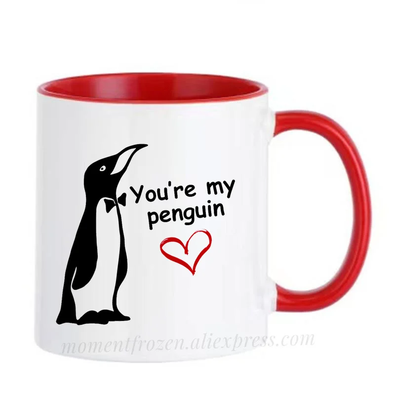 

Penguin Cups Cafe Caffeine Cocoa Coffee Mugs Tea Mugen Friend Gifts Home Decal Milk Tableware Coffeeware Teaware Beer Drinkware