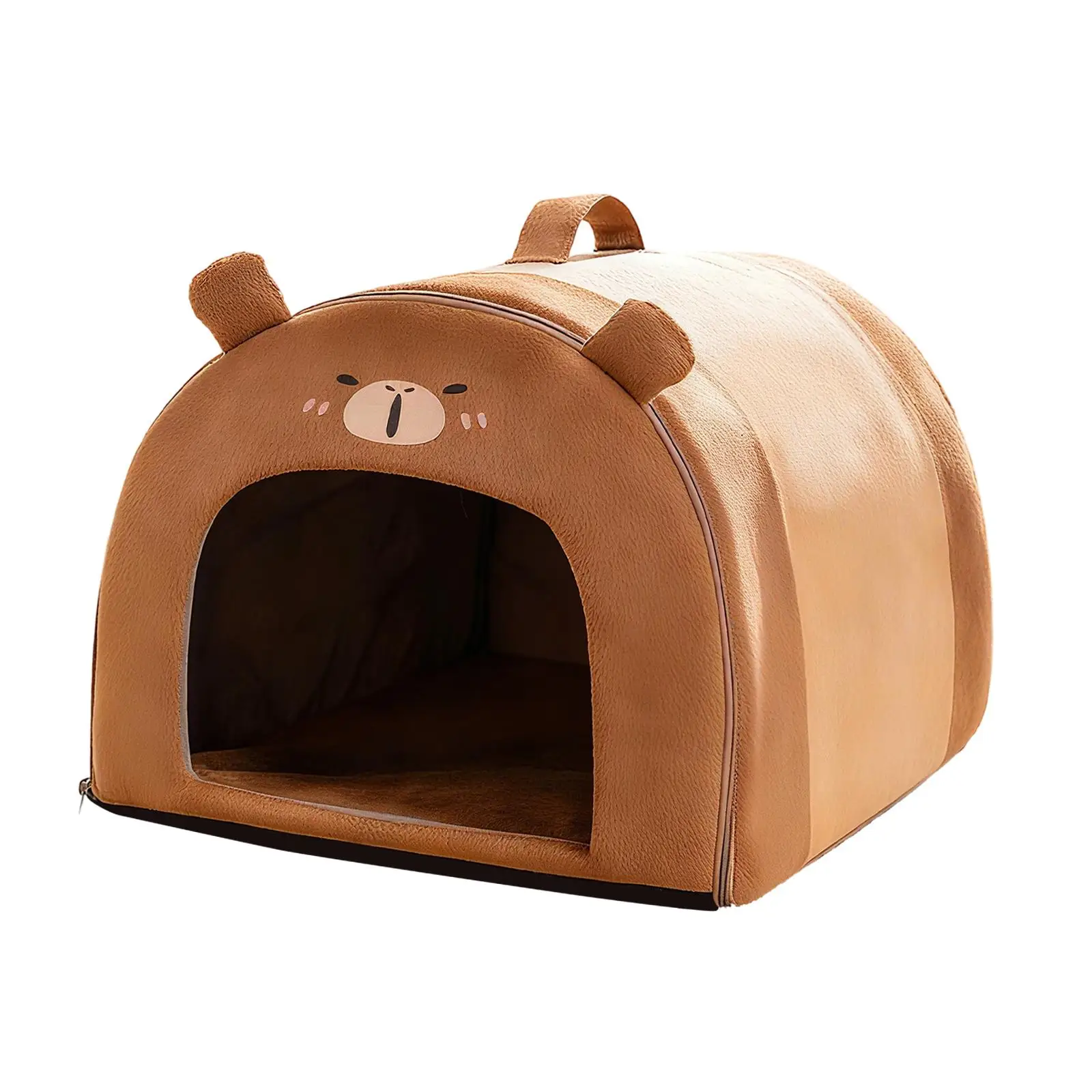

Cat House Indoor Kitten Supplies Detachable Cartoon Covered Cat Bed Warm Cave Soft Kennel for Kitten Dorm Floor Corridors Winter