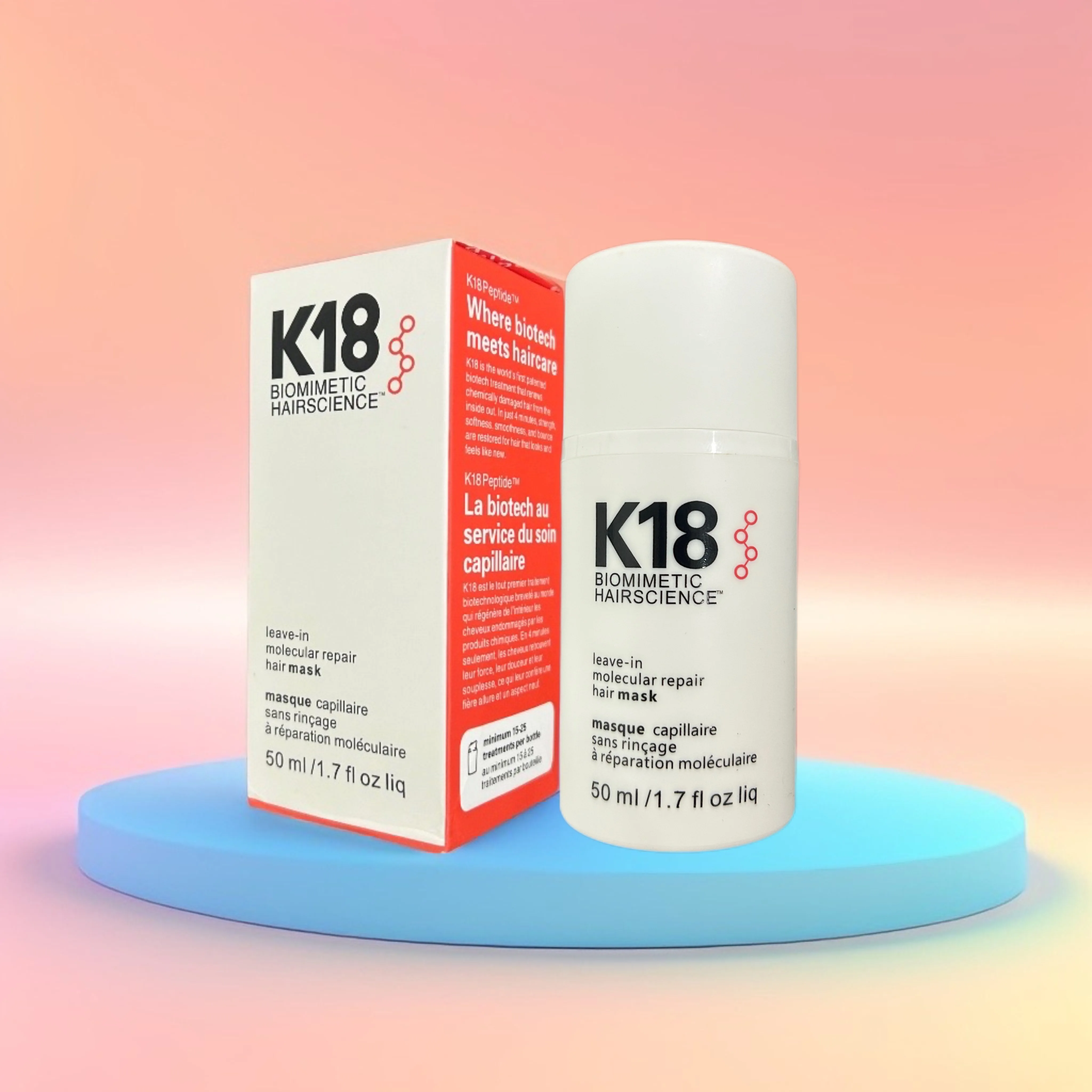 K18 Leave-In Hair Mask Repair Damage Hair Molecular Restore Deep Moisturizing Nourishing Soft Hair Care