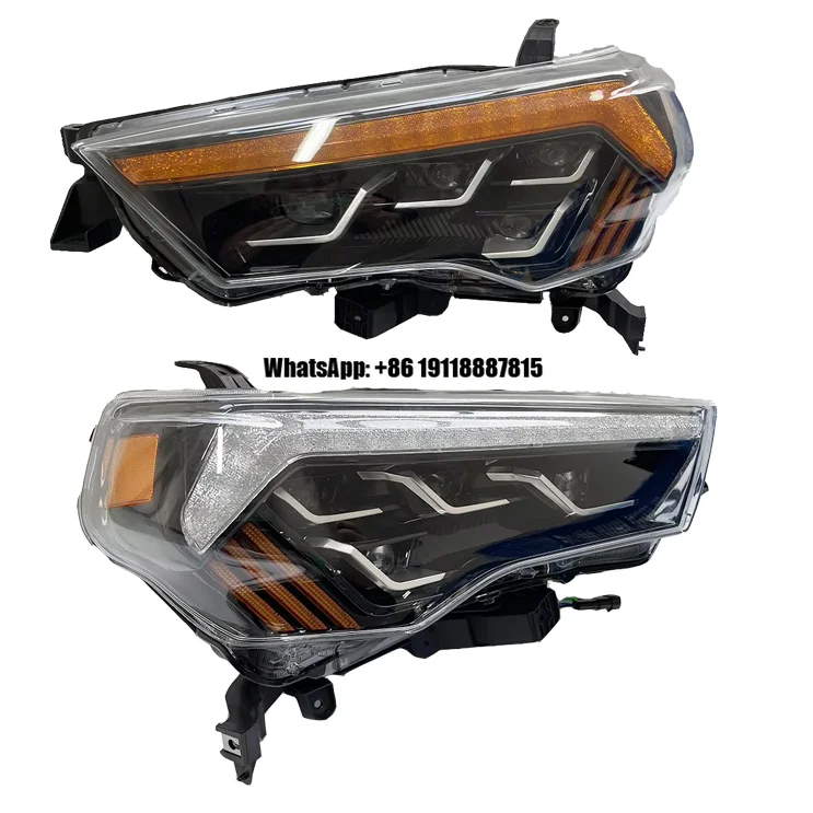 

Modified 4x4 Offroad LED Projector Headlight for 2010-2023 or Toyota 4Runner W/ Turn Light Car Accessories Headlamp Front Lights