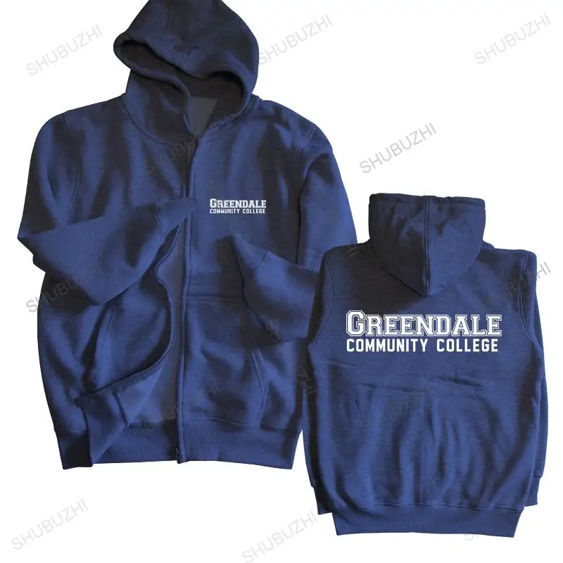 homme cotton hoodies zipper Greendale Community College T - Shirt Community Tv Show Series Greendale brand hoodie thin jacket