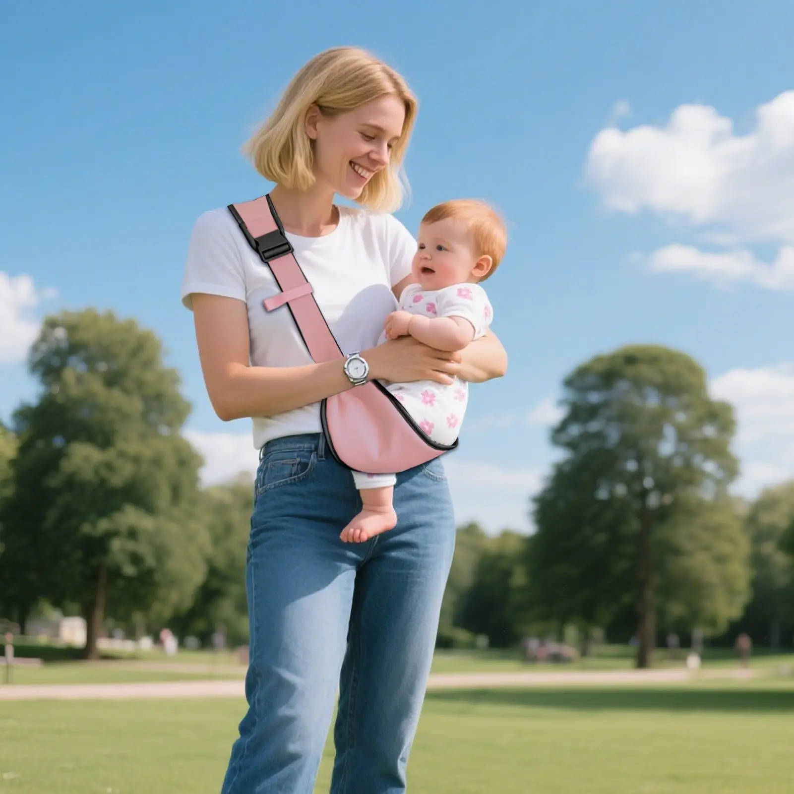 

Мягкая переноска-кенгуру 10-30 фунтов, слинг для переноски, слинг для пеших прогулок, путешествий, покупок, пляжа, кемпинга, родителей, тренажерного зала, дома