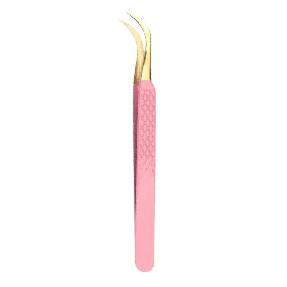 Anti-static Eyelash Extension Tweezer Non-magnetic Superhard Fiber Tip High Precision Stainless Steel Makeup Tool Beauty Salon