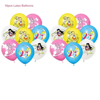 美少女戰士乳膠鋁箔氣球公主氣球美麗女孩英雄蛋糕裝飾生日快樂橫幅派對裝飾玩具 8 最佳銷售 美少女戰士週邊商品 - №4