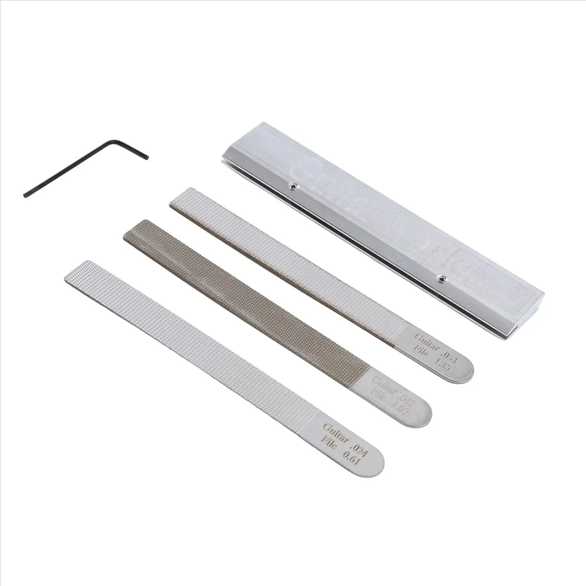 (ABYM) Guitar Fret File Guitar Nut Files Fret Crowning Slot Filing Luthier Repair Tool for Guitar Stringed Instruments