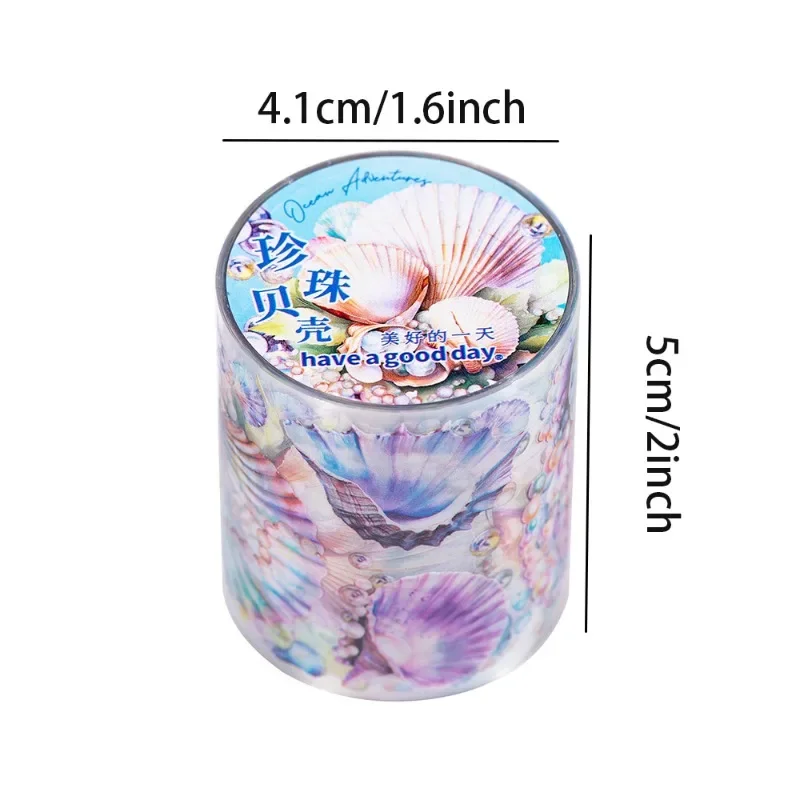 Mr. Paper 6 Style Ocean Theme PET Tape Galaxy Light Hand Account Material Recycling Sticker Stationery