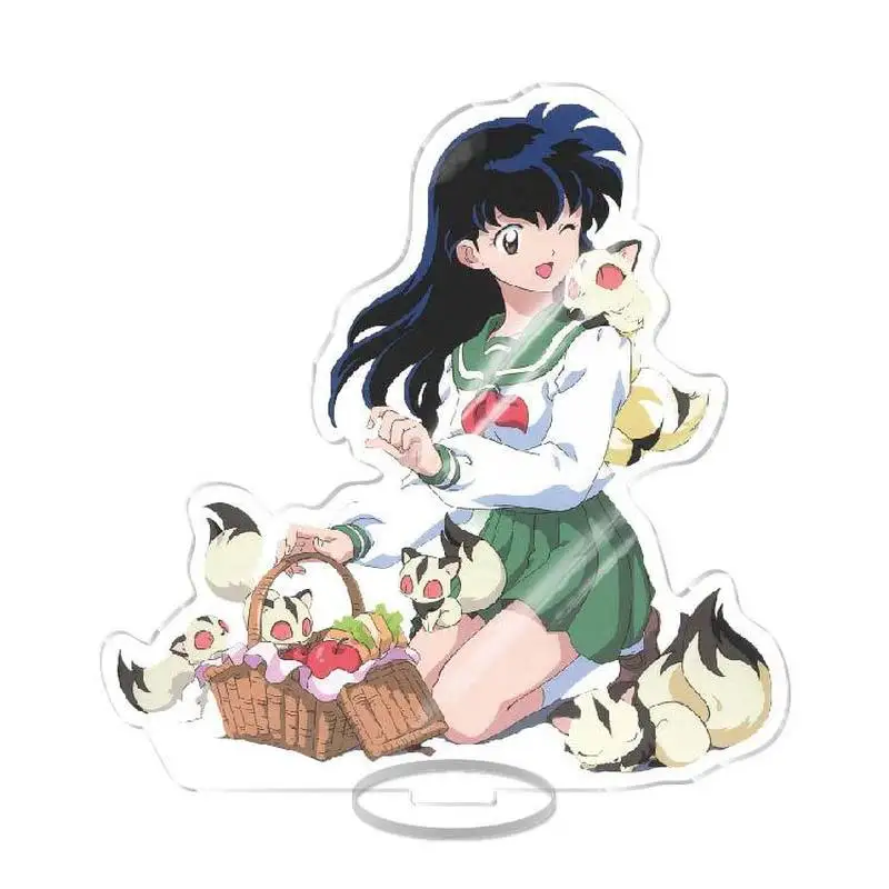 Anime Figure Inuyasha Sesshoumaru Higurashi Kagome Standing Giftsacrylic Stand Transparent Hot Selling Model Plate Holiday Gift