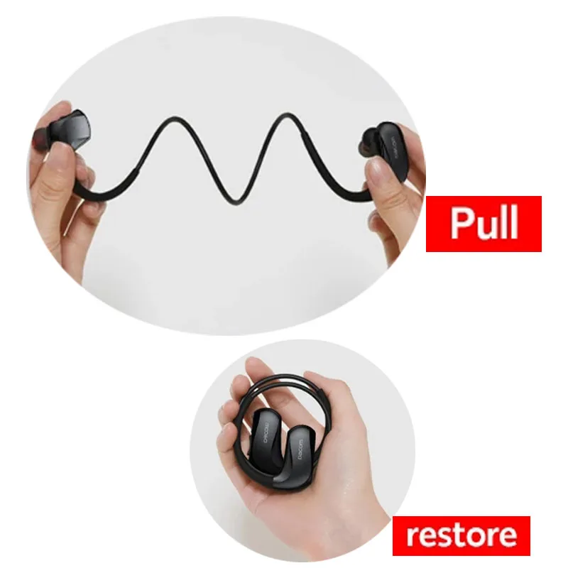 Dacom G93 سماعات بلوتوث لاسلكية رياضية IPX7 مقاومة للماء سماعة ستيريو 20H وقت اللعب مع ميكروفون AAC Codecs