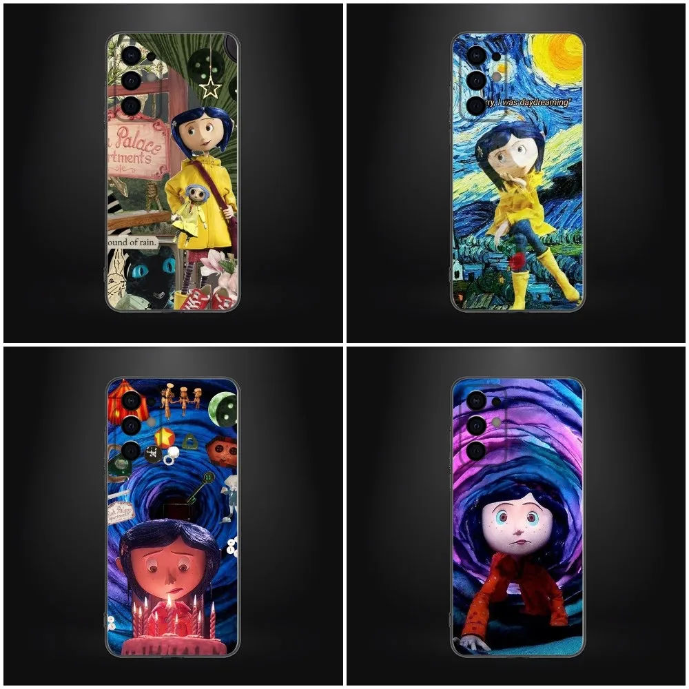 C-Coralines Phone Case For Samsung Galaxy A13,A21s,A22,A31,A32,A52,A53,A71,A80,A91 Soft Black Shell