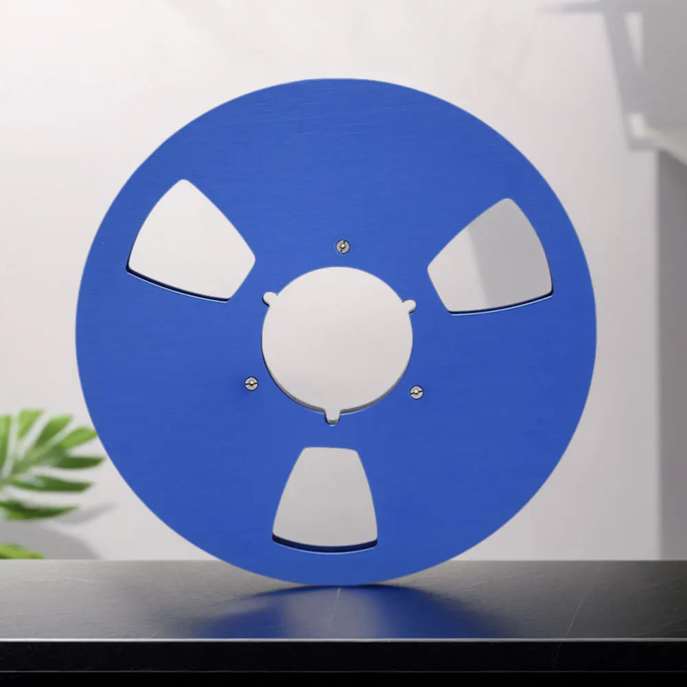 1/4 10,5 inch blanco tape reel aluminiumlegering 3 gaten lege tape reel vervanging openingsmachine onderdeel