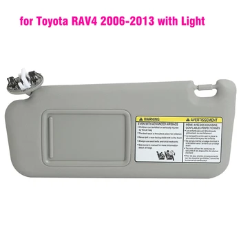 インテリアフロントサンバイザーパネル化粧ミラーライトサンバイザートヨタ RAV4 RAV 4 2006-2013 バニティライト Relace rav-4