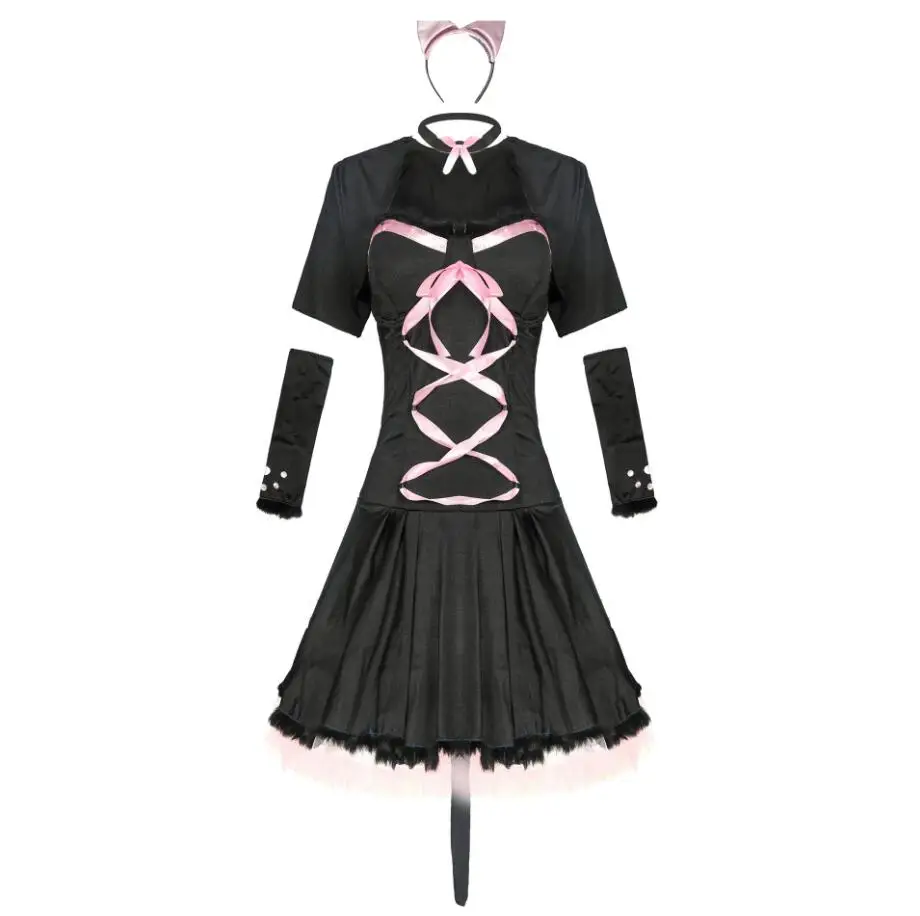 Déguisement Lapine Noire Sexy – Robe, Oreilles, Gants et Cape – photo 4
