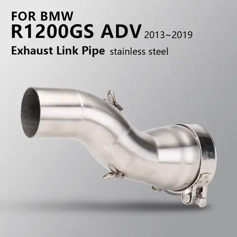 슬립 온 튜브, BMW R1200GS R1200 GS ADV 어드벤처 2013-2019 오토바이 배기 수정 이스케이프 스테인레스 중간 링크 파이프 51mm