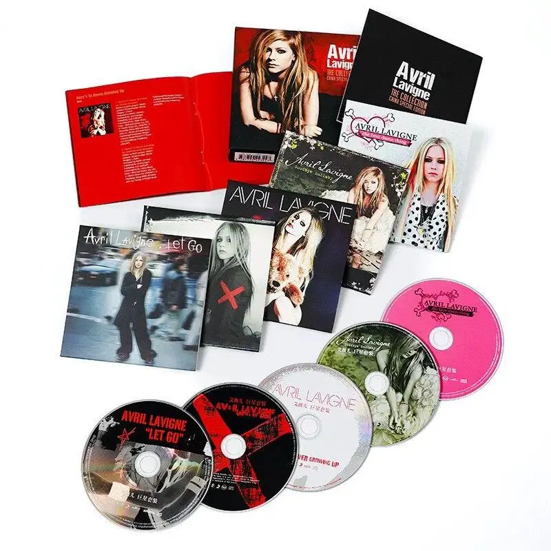 البوب أفريل لافين الموسيقى CD Let Go ألبوم وداعا تهويدة 5 قطعة سجل الموسيقى تأثيري وكمان سيارة Soundtracks صندوق هدايا الموسيقى الطرفية