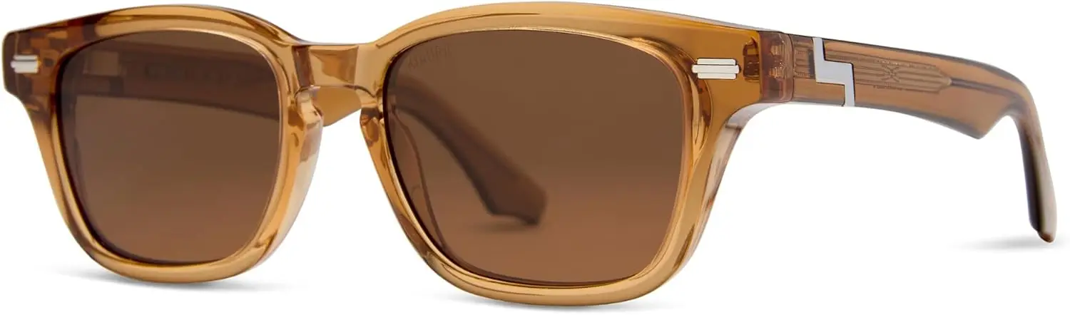 Polarized Sunglasses for Men Women UV400 Protection Memory Acetate Frame XL Large