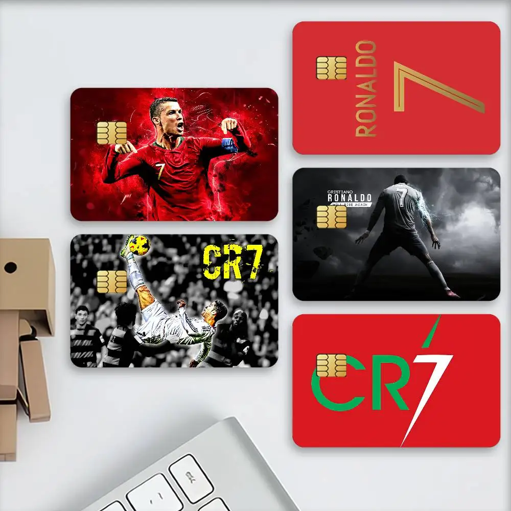 Football CR7 Waterproof Card Stickers For Credit Cards Debit Cards And Transit Cards 4pcs C-Cristiano R-Ronaldo view 4