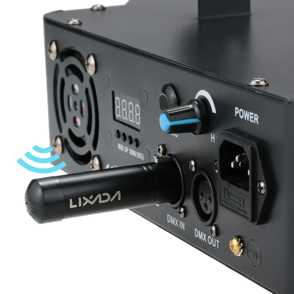 Wireless System Lixada 2.4G ISM DMX512 Wireless Female XLR Receiver LED Lighting for Stage PAR Party Light