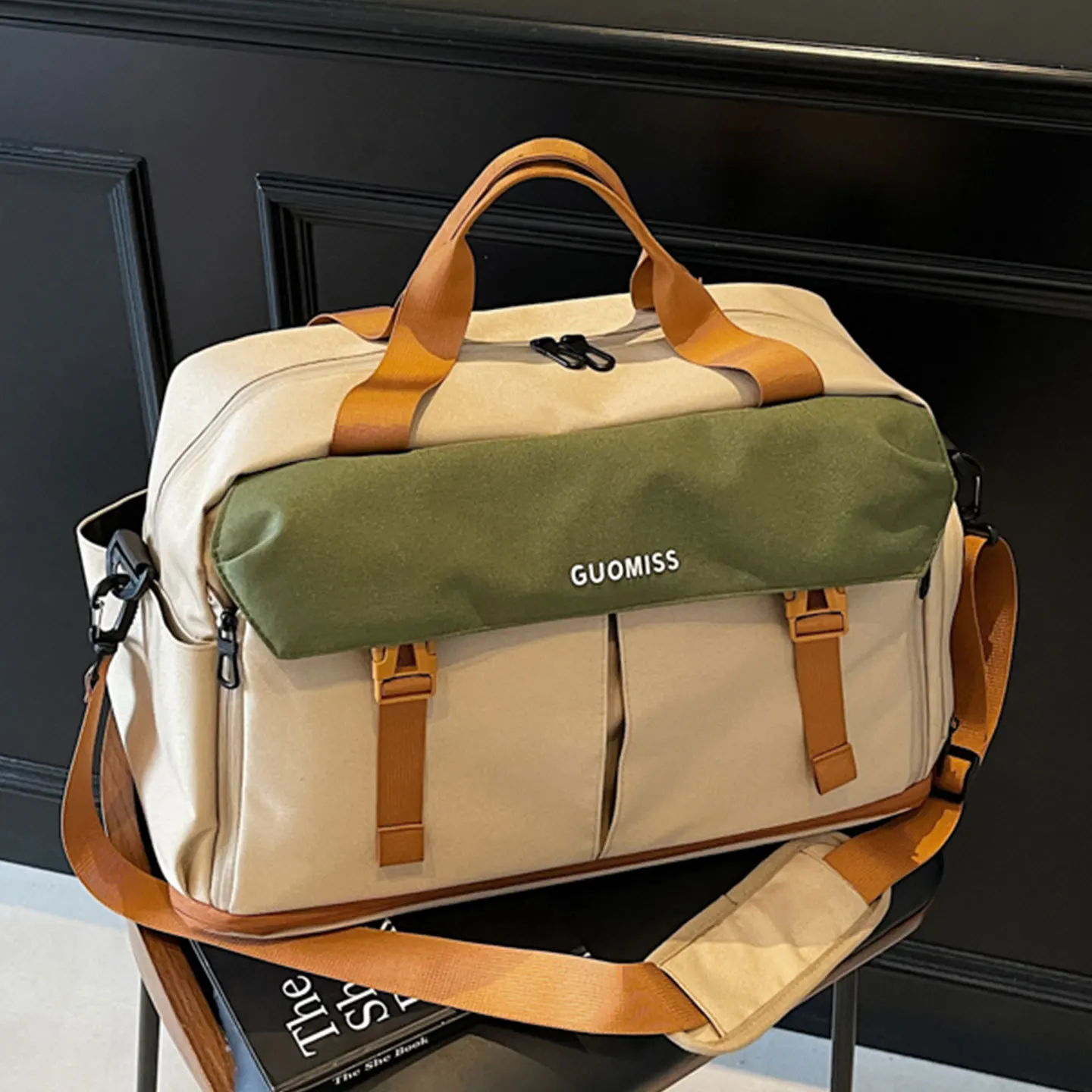 large-capacity-women's-travel-bag-handbag-short-trip-tote-bag-business-trip-lightweight-expandable-durable-casual-travel