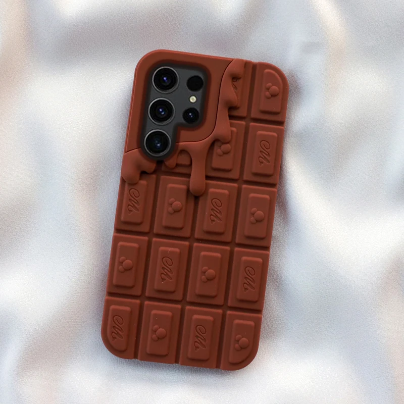 3D Chocolate Ice Cream Mouse Phone Case For Samsung Galaxy A13 A14 A15 A16 A31 A32 A34 A51 A52 A53 A54 A55 Soft Silicone Cover - náhled 5