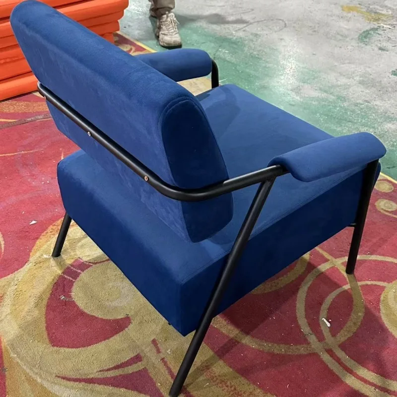 Italian light luxury, home bed and breakfast, single sofa, sales office, hotel reception, balcony bedroom leisure chair