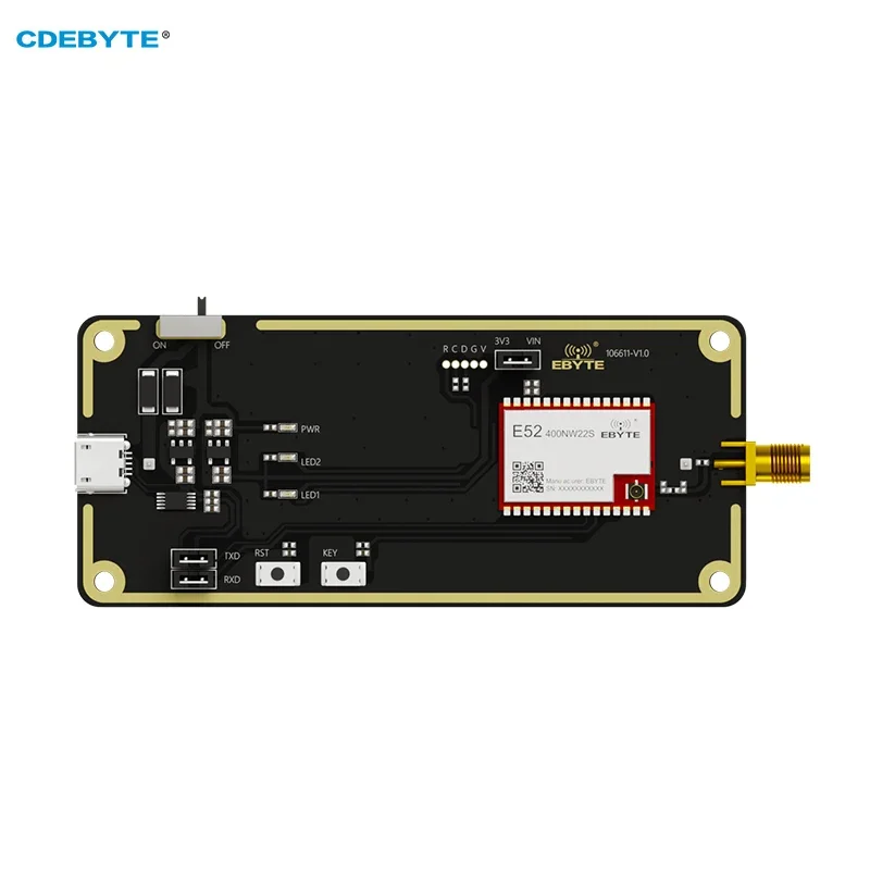 LoRa Mesh Wireless Module Test Board CDEBYTE E52-400NW22S-TB 433MHz 22dBm  USB Interface Pre-Welded E52-400NW22S Self-routing