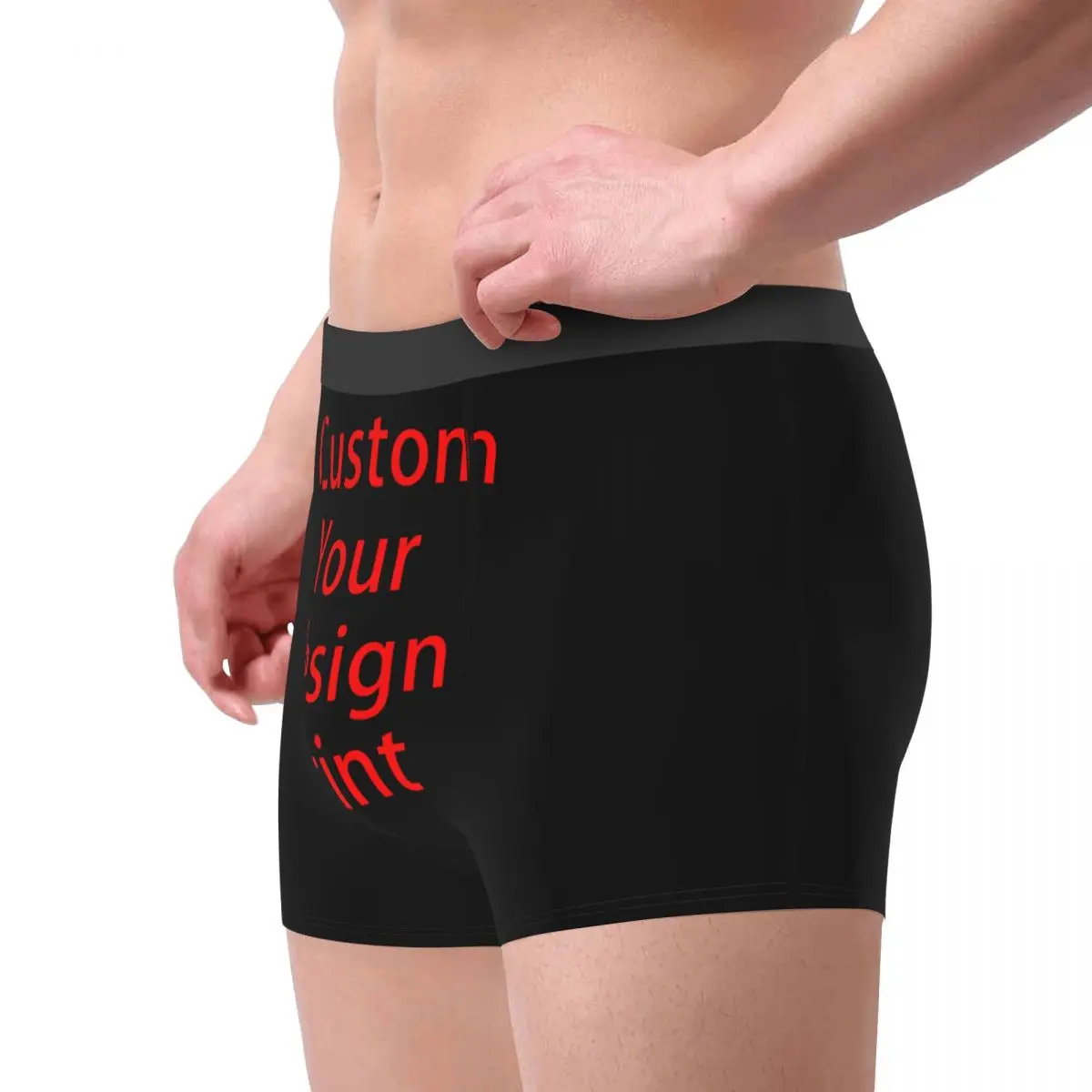 Custom Your Design Underwear Male Print Customized Customized Logo Printed Boxer Shorts Panties Briefs Breathable Underpants