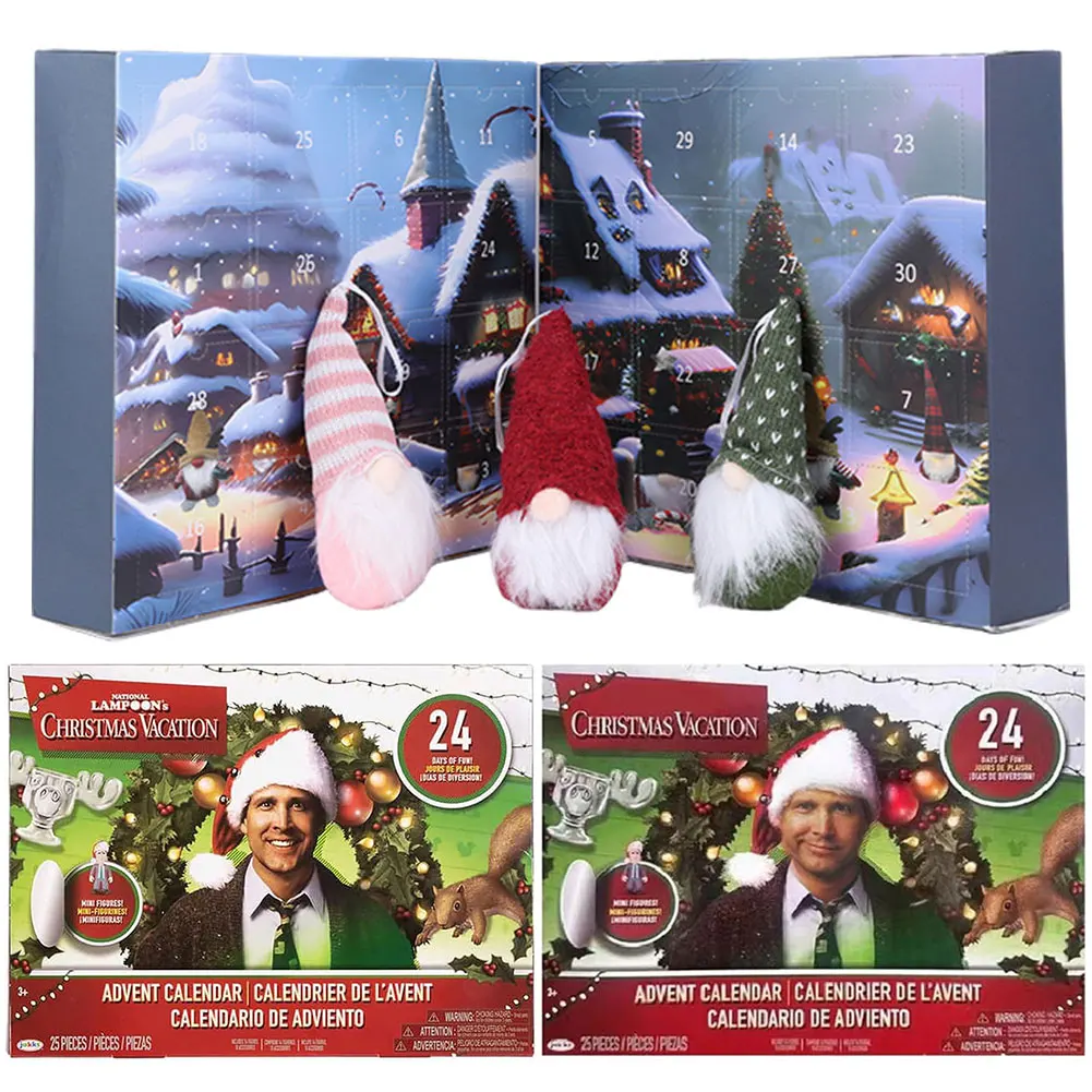 

2024 Christmas Gnome Advent Calendar 24 Days Holiday Movie Special Edition Set Advent Calendar Xmas Countdown Calendar Gifts Box