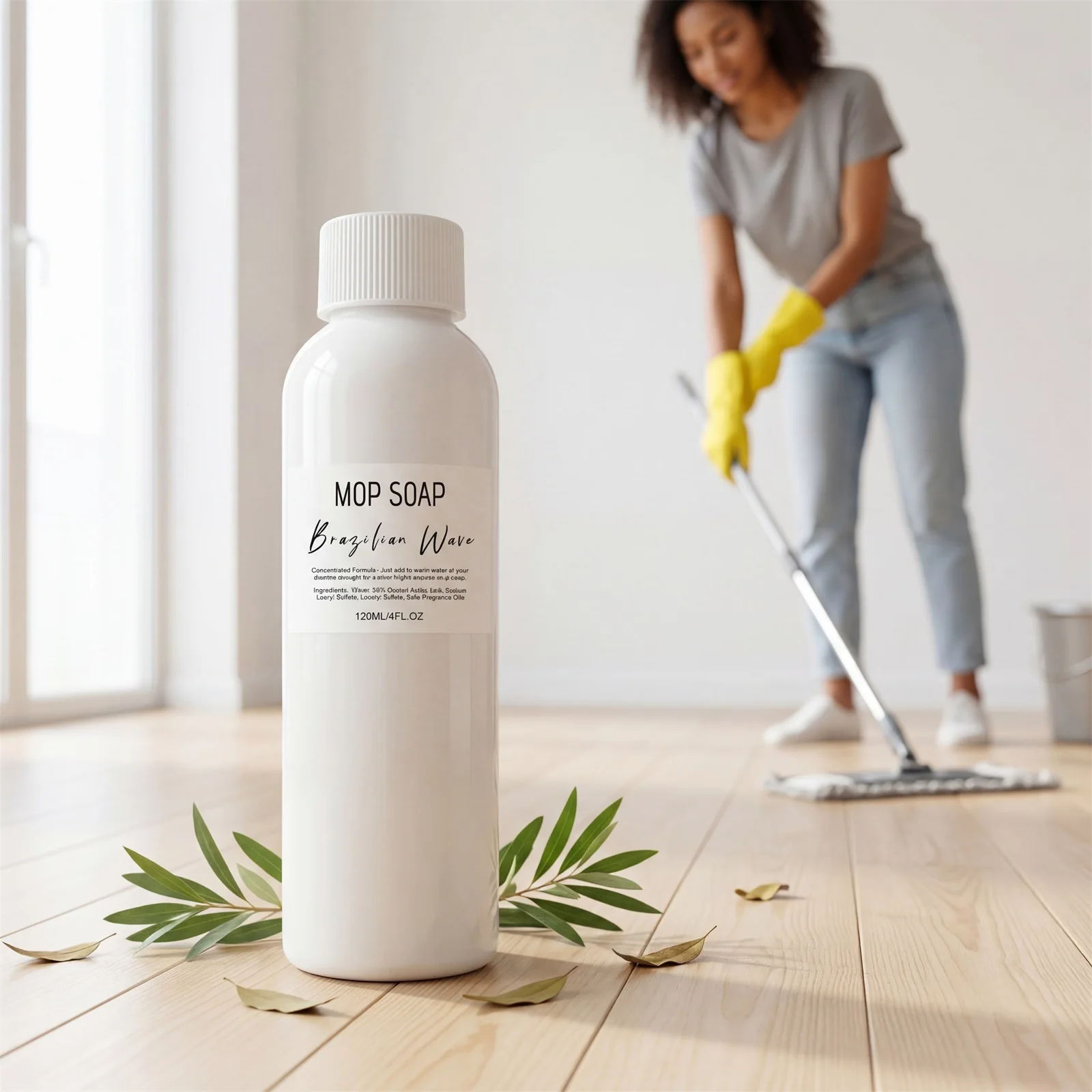 Natural Floor Cleaner Mop Soap Household Daily Care Cleaning Grease Removal For Hardwood Tile Wood Floor Deep Clean Liquid 120ml