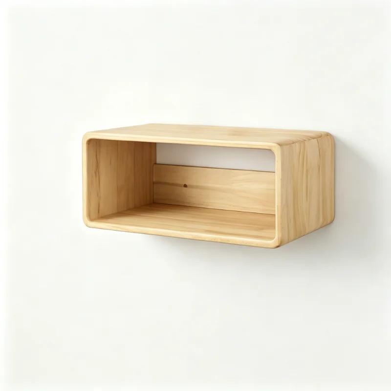 Wall Mounted Shelf Solid Wood Wall Mounted Shelf Floating Storage Rack Modern Simple Wall Organizer For Bedroom Living Room