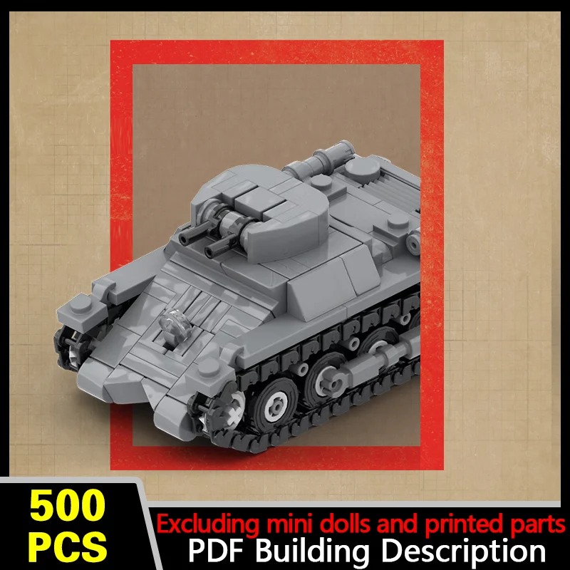 Panzer I Ausf. A Military Tank Model MOC Building Bricks War Equipment Style Modular Technology Gifts Holiday Assemble Toys Suit