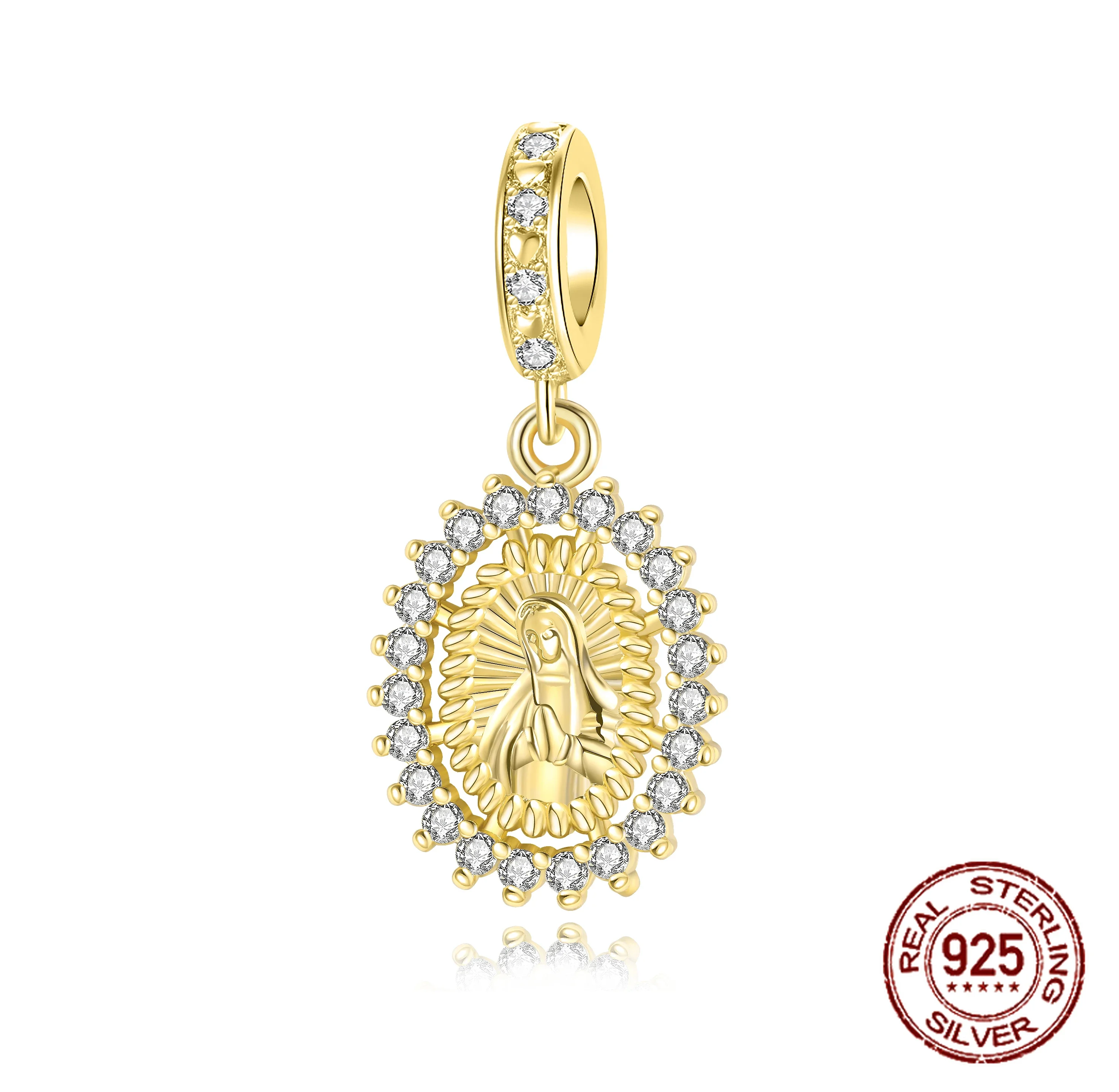18 Breloques Vierge Marie Émaillées - Charms Alliage Pour Bijoux DIY Bracelet Collier