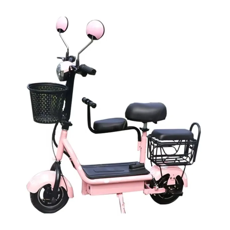 

2025 New Style Factory Price Two Wheel Electric Scooter Folding Mini Electric Moped With Two Seats For Sale