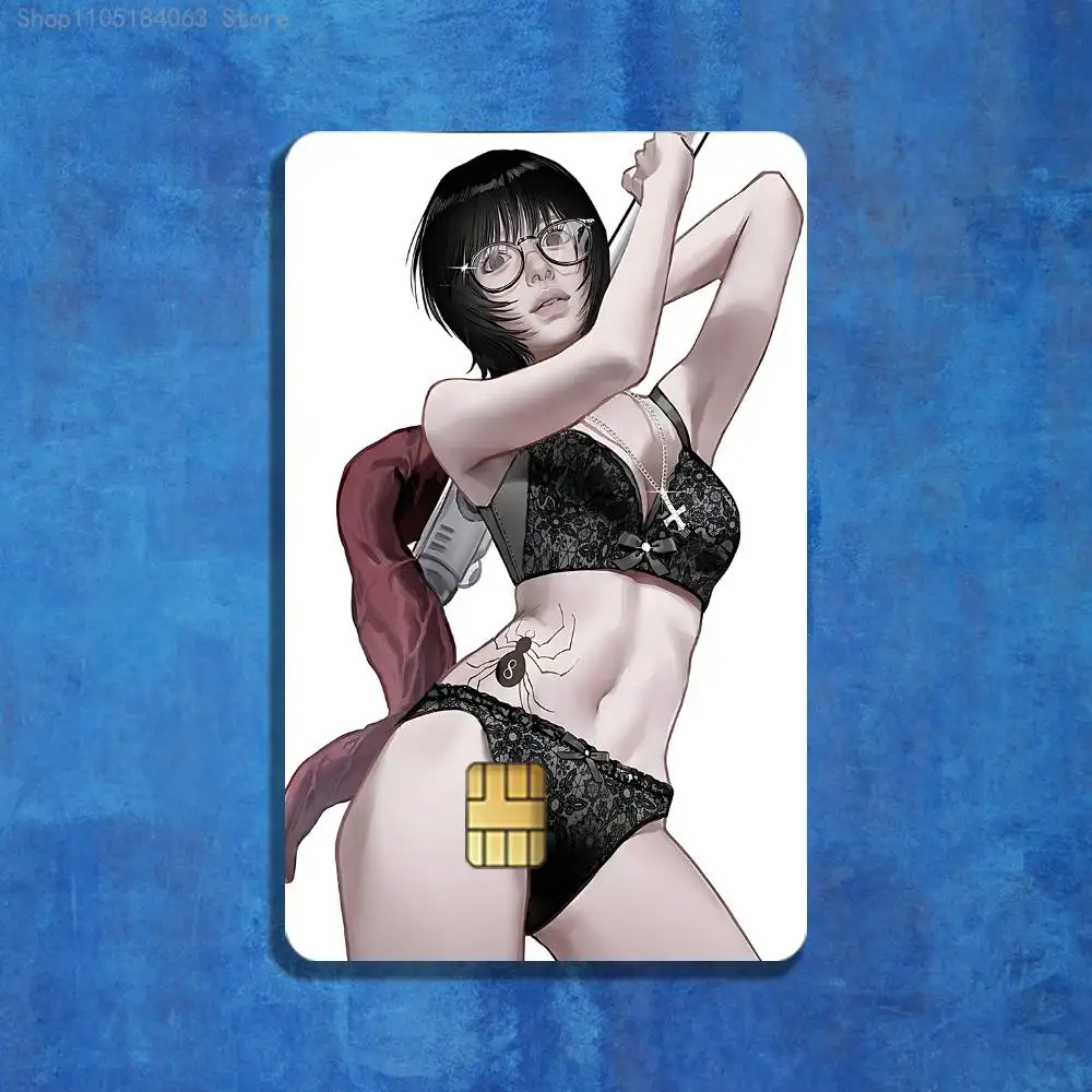 Shizuku Murasaki H-Hunterpedia HXH ملصقات الائتمان فيزا الخصم البنك بطاقة شحن حافلة مترو ملصق مضاد للمياه ملصق الديكور #6