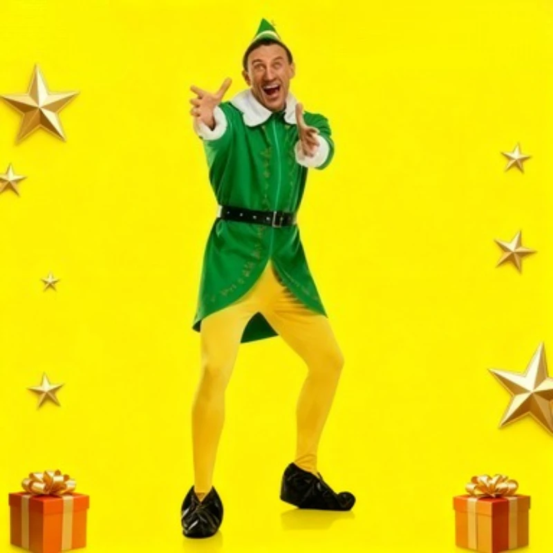 

Role Playing Costumes 2025- New Santa Claus Costumes for Party Performances, Adult and Children's Holiday Costumes