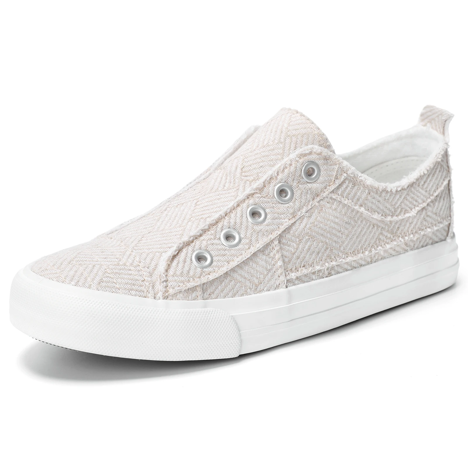 STQ Slip On Shoes Sneakers Casual in tela da donna con Memory Foam