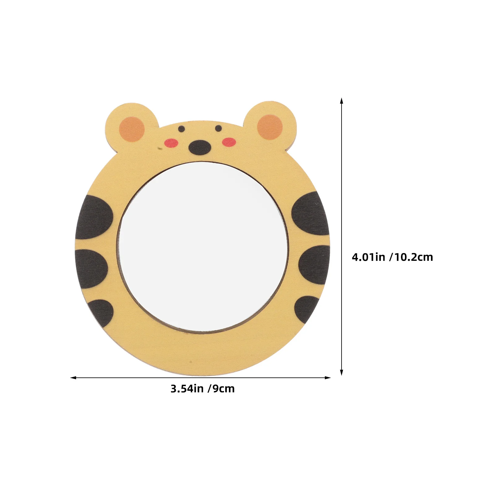 2 stuks babyspiegel van hout voor plezier tijdens het baden - interactieve kinderdouchespiegel voor oorzaak-gevolg leren en visueel volgen in het water