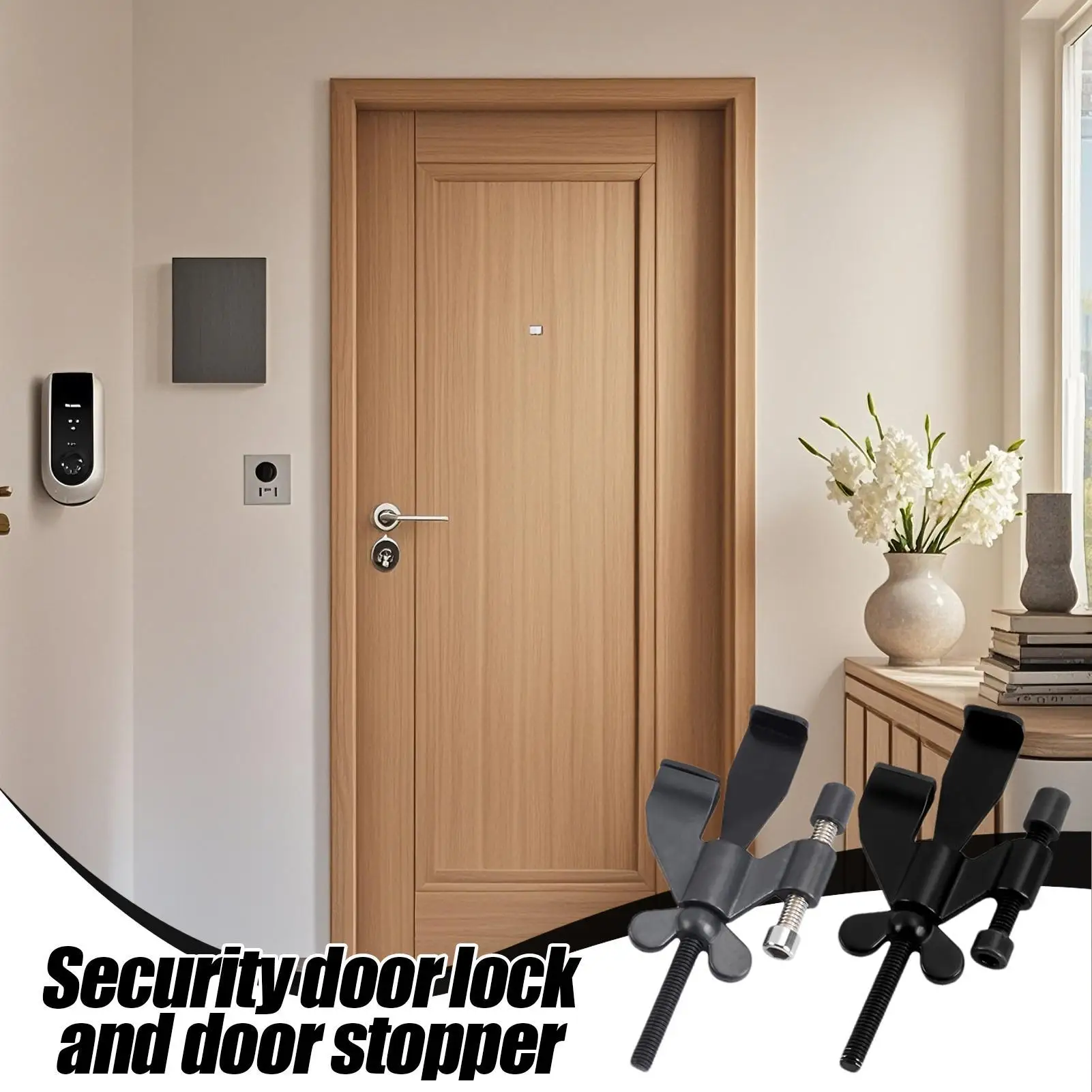 

Дверной стопор, безопасный регулируемый без дрели, дверной глушитель, стопор, защитный замок для квартиры, общежития, отеля, колледжа, путешественника, ребенка