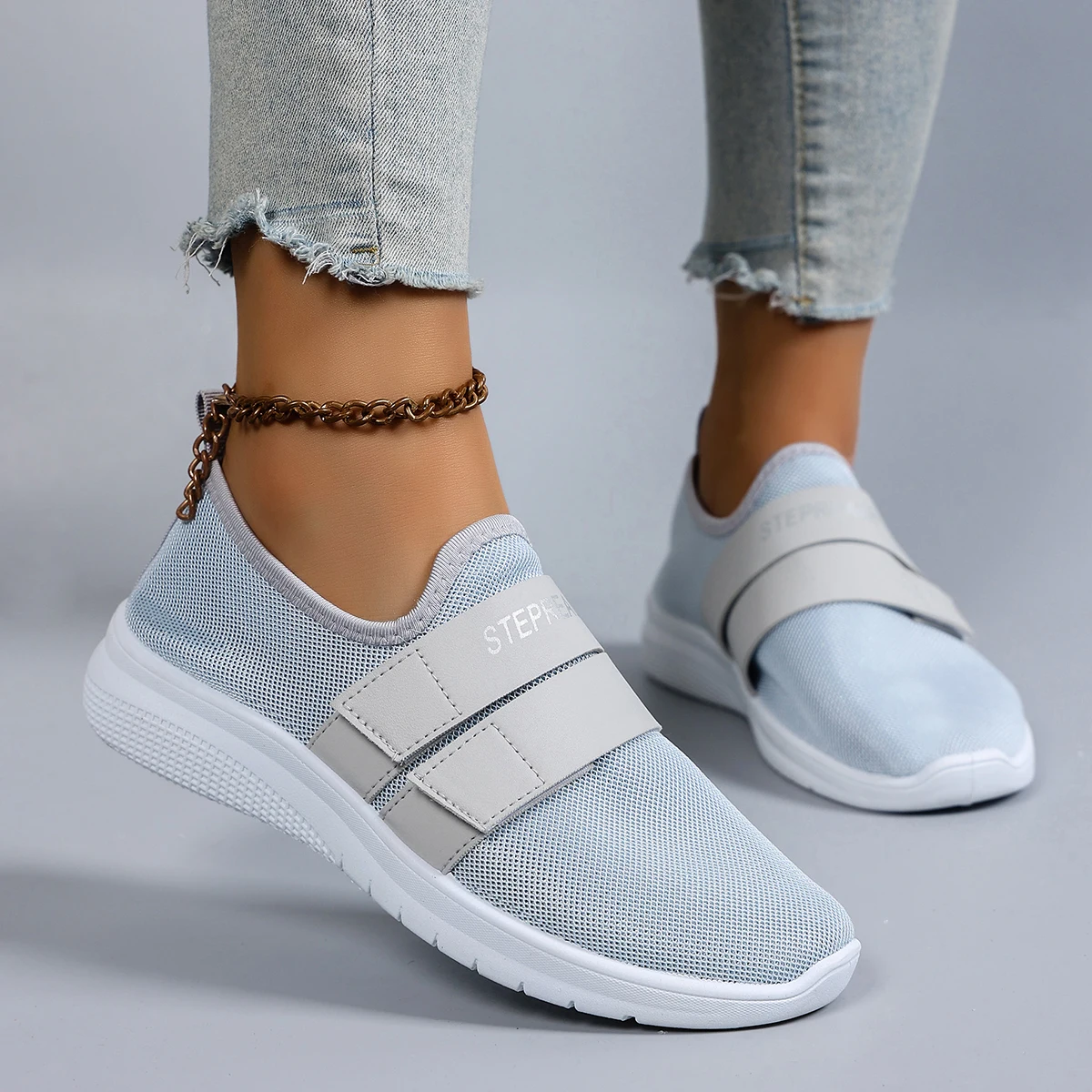 

Женские летние дышащие сетчатые туфли на плоской подошве, женская обувь, повседневные кроссовки, бесплатная доставка