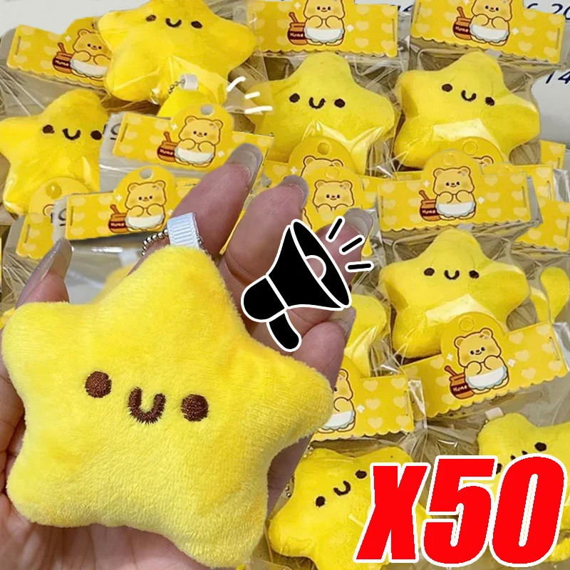 

Squeaking Yellow Little Star Pendant Y2K Exquisite Cute Daily Keychains Cartoon Star Key Rings Fashion Jewelry Accessories Gifts