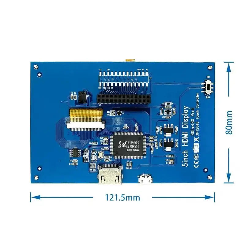 Raspberry Pi 3/4 5inch 7inch LCD HDMI display 5inch 800x480 HD resolution 7inch 1024x600 UHD resolution Capacitive Touch Screen