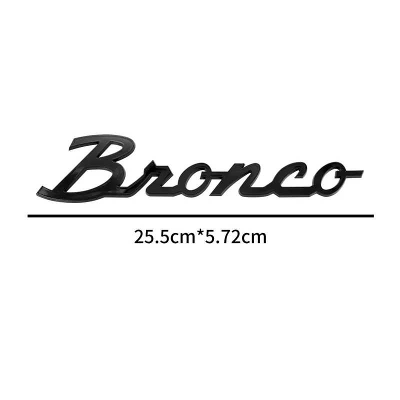 Car Decor 3D ABS Sticker Letter Emblem Rear Trunk Badge Car Styling For Ford Bronco Logo Sprot 2021 2022 2023 Auto Accessories